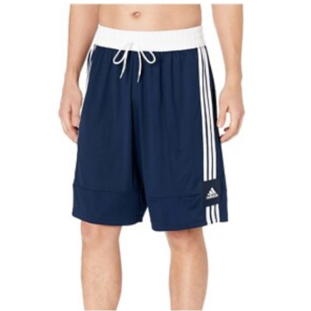 ADIDAS 3G Speed X Shorts Basketball Club Navy Blue Long Shorts | S